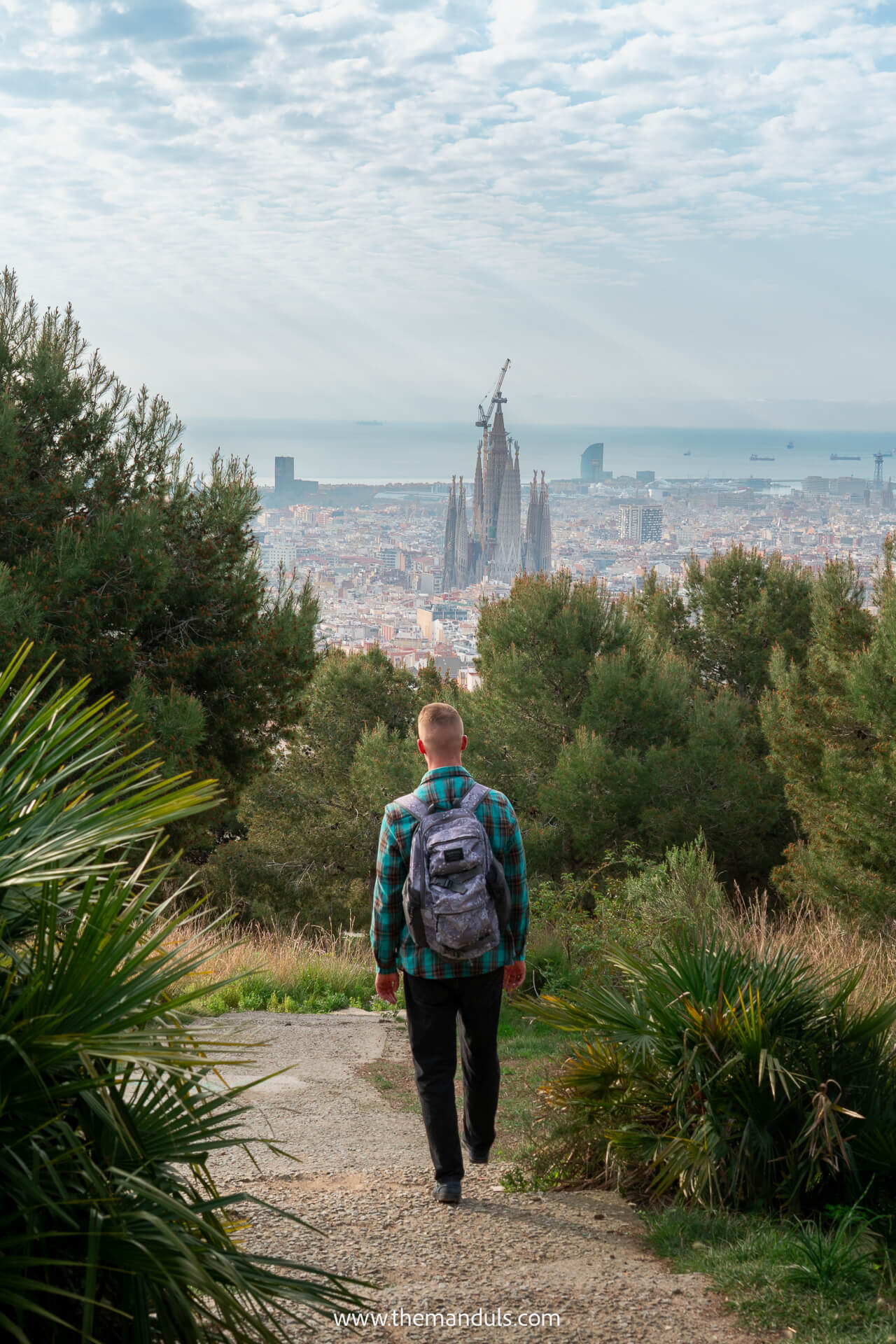 Parc del Guinardó Barcelona Sagrada Familia view