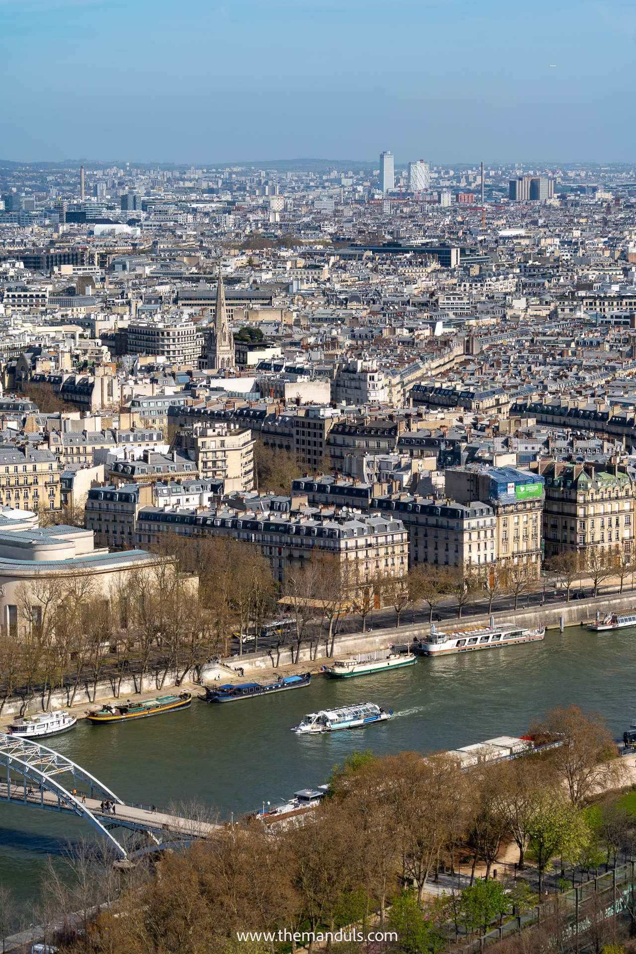 View from the Eiffel Tower second floor