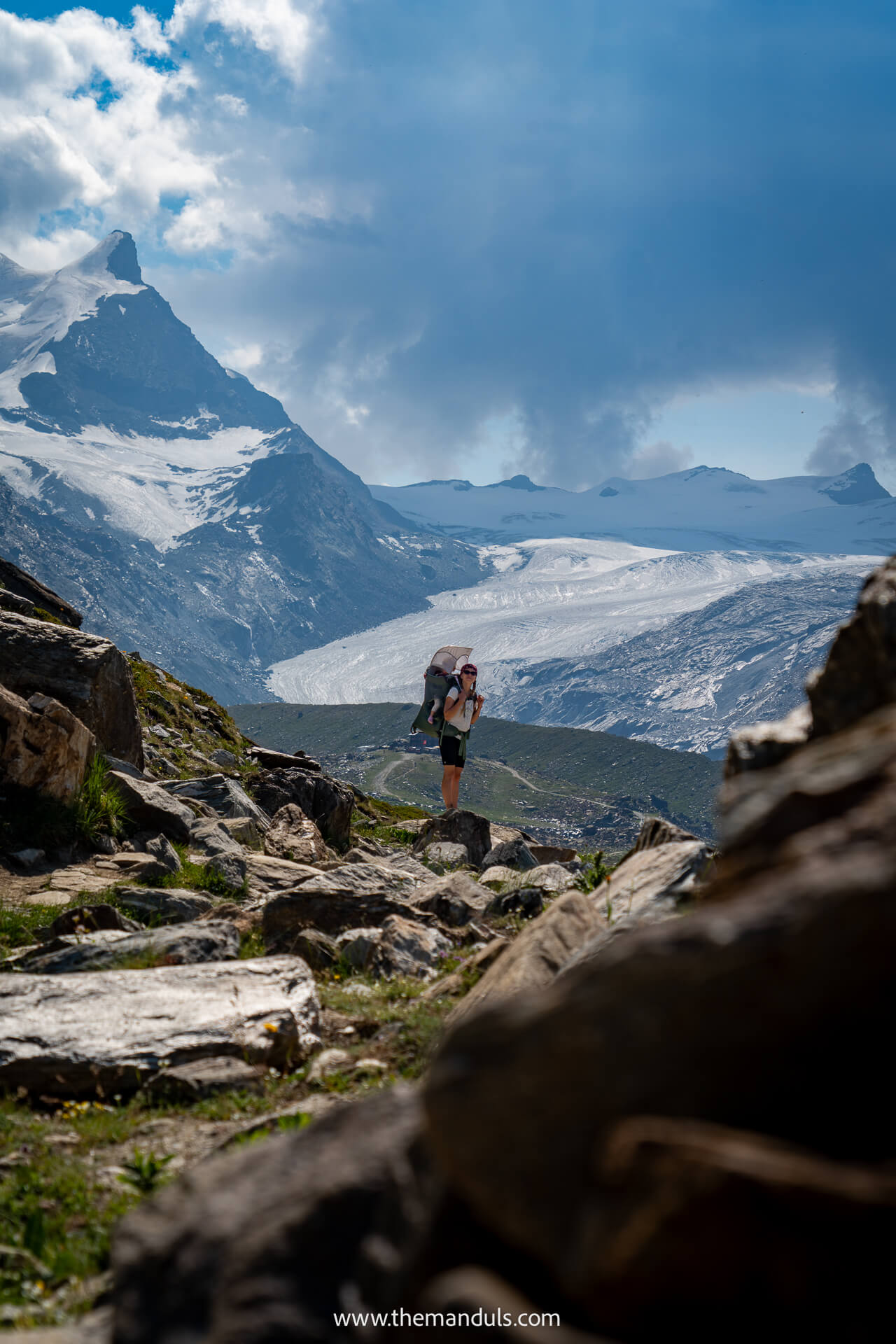 Zermatt 5 Lakes Hike Fluhalp view